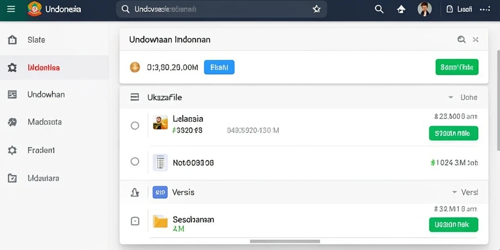 Tampilan antarmuka pengguna yang intuitif dan modern.